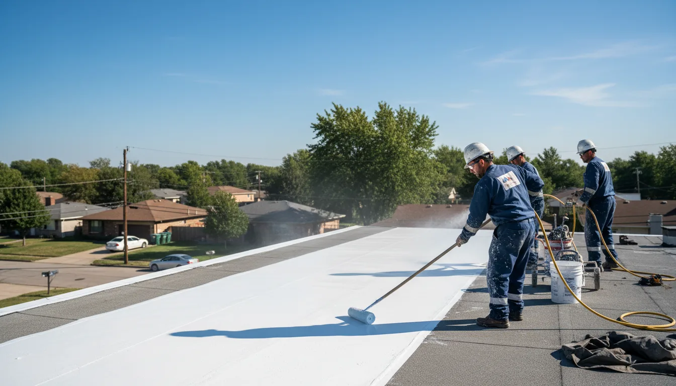 Commercial roof coating in Statesville, NC near me